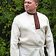 Order Linen blouse ' Yarilo'. 'Империя Льна'- семейная мастерская.. Livemaster. . People\\\'s shirts Фото №3