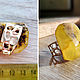 Amber. Ring 'Duelists' amber silver plated. Rings. Frollena II. Natural Baltic amber. My Livemaster. Фото №6