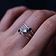 Order Textured silver ring with rainbow moonstone diamond. Honey Hany Jewelry by Olga Khan. Livemaster. . Rings Фото №3