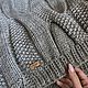 Loose women's jumper large knit sweater in gray. Jumpers. Kardigan sviter - женский вязаный свитер кардиган оверсайз. My Livemaster. Фото №6