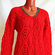 Заказать Свитер из кид мохера с кашемиром. Knit by Heart - Вязаная одежда 富. Ярмарка Мастеров. . Свитеры Фото №3