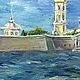Картина "Полдень в Петербурге". Холст, масло. Картины. ArtGrig мастерская живописи (artgrig). Интернет-магазин Ярмарка Мастеров.  Фото №2