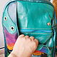 Mochilas de cuero con grabado y pintado a medida. Backpacks. Innela- авторские кожаные сумки на заказ.. My Livemaster. Фото №4