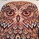 Embroidered pillow - toy "Owl". Pillow. Mashkin stuff. My Livemaster. Фото №6