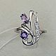 Silver ring with amethysts, Rings, Moscow,  Фото №1