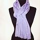 Silk scarf lilac women's spring demi-season silk scarf. Scarves. Silk scarves gift for Womans. My Livemaster. Фото №7