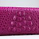 Кошелек-клатч женский из кожи крокодила IMA0007N1. Кошельки. CrocShop товары из экзотической кожи. Ярмарка Мастеров.  Фото №7