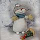Snowman funny. Stuffed Toys. Galina Skorobogatova. My Livemaster. Фото №6