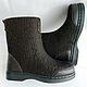 Boots men's Comfort dark brown, Felt boots, Tomsk,  Фото №1