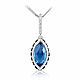 585 gold pendant with Topaz, sapphires and diamonds, Pendants, Moscow,  Фото №1
