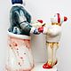 Фарфоровая статуэтка: " Булочница с пирожками и мальчик ", Статуэтки, Москва,  Фото №1