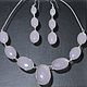 Заказать Комплект с розовым кварцем. Jewelry fashion. Ярмарка Мастеров. . Комплекты украшений Фото №3
