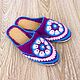 Knitted flip-flops, Home slippers, Slippers, Moscow,  Фото №1