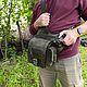 Мужская сумка в стиле Maxpedition из натуральной кожи ручной работы. Мужская сумка. ColibriCollect. Ярмарка Мастеров.  Фото №9