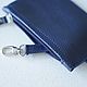 Key holder made of genuine leather (Dark blue). Housekeeper. DragonBags - Men's accessories. Online shopping on My Livemaster.  Фото №2