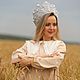 Кокошник «Natural Elite Wow». Диадемы. KUDESNITSA Designer Accessories. Ярмарка Мастеров.  Фото №4