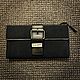 Винтаж: Длинный кошелек Yves Saint Laurent. Черный Cavas и кожа. Сумки винтажные. Chic bags. Интернет-магазин Ярмарка Мастеров.  Фото №2