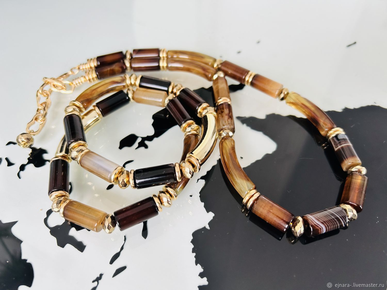 Комплект колье браслеты стилизованные купить в интернет-магазине Ярмарка Мастеров по цене 2900 ₽ – W5V2IRU, Комплекты украшений, Челябинск - доставка по России