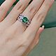 Diamond and Emerald Rings Transformer 2in1. Ring set. luxuryclub. My Livemaster. Фото №5