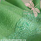 Шарф с брошью "Romantic green spring". Шарфы. Ольга  (Magic Dragonfly). Ярмарка Мастеров.  Фото №6