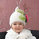 Шапочка для девочки. Шапки. Mary Kadochnikova (beau-bonnet). Ярмарка Мастеров.  Фото №5