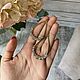 Заказать Винтаж: Винтажные серьги капли с прозрачными кристаллами. Vintage.trinket. Ярмарка Мастеров. . Серьги винтажные Фото №3