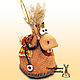 Horse equipment SUITE. Horse bell. A horse made of clay, Bells, Vladimir,  Фото №1