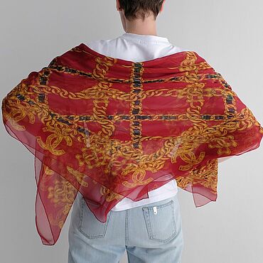 Винтаж ручной работы. Ярмарка Мастеров - ручная работа Винтаж: Платок от Сhanel. Handmade.