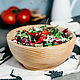 Глубокая деревянная тарелка из кедра для супа 18 см. T83, Тарелки, Новокузнецк,  Фото №1