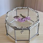 Свадебный салон handmade. Livemaster - original item Wedding box. Jewelry box with filigree and herbarium. Handmade.