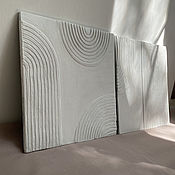 Картины и панно handmade. Livemaster - original item panels of gypsum. Three-dimensional paintings minimalism. Handmade.