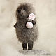 "Hedgehog in the fog", Felted Toy, Moscow,  Фото №1