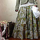 Long skirt 'Twilight flowers', Skirts, Tomsk,  Фото №1