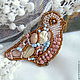 Delicate, feminine, elegant brooch with a slight retro mood. Vintage style with a modern sound :).