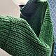 Свитер вязаный из ангоры с шерстью изумрудного  цвета. Свитеры. Sweater Star Вязание на заказ.. Ярмарка Мастеров.  Фото №6