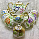 Painted porcelain. Tea set 'Spring', Tea & Coffee Sets, Kaluga,  Фото №1