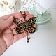 Transparent Pendant Key Leopard print Butterfly Vintage Key Chain number №2. Pendants. WonderLand. My Livemaster. Фото №5