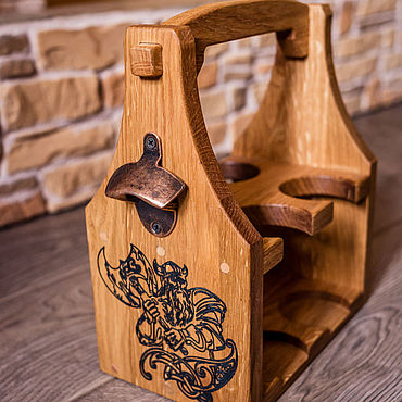ручной работы. Ярмарка Мастеров - ручная работа Переноска пивная. Handmade.