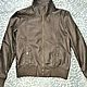 Винтаж: Серая кожаная куртка унисекс Okay, Германия, 46 размер, Куртки винтажные, Бобров,  Фото №1