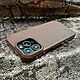 Заказать Чехол iPhone 13 Pro Max (Коричнево/Бежевый): Телячья кожа. LUXECASE. Ярмарка Мастеров. . Чехол Фото №3