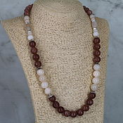 Работы для детей, handmade. Livemaster - original item Angelite and lepidolite beads. Handmade.