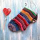 Носки вязаные полосатая радуга  38-40 размер теплые шерстяные. Носки. knitsockswool  Неповторимые носки!. Ярмарка Мастеров.  Фото №4