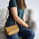 Женская сумочка горчичная светло коричневая, Классическая сумка, Москва,  Фото №1