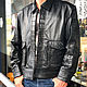 Men's jacket made of lamb leather and crocodile. Mens outerwear. exotiqpython. Online shopping on My Livemaster.  Фото №2