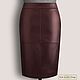 Pencil skirt 'Reliable' from straight. leather/suede (any color), Skirts, Podolsk,  Фото №1