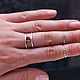 Double silver ring with natural red garnet. Rings. Honey Hany Jewelry by Olga Khan. My Livemaster. Фото №5