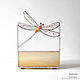 Order Lamp Dragonfly. Decorative lamp made of glass. ArtSmiL home decor (Anna). Livemaster. . Table lamps Фото №3