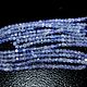 Танзанит 3мм нить 39см. Бусины. Beads. Ярмарка Мастеров.  Фото №4