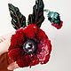 Order Master class in PDF format on brooch embroidery 'poppy'. accessories by Kate. Livemaster. . Courses and workshops Фото №3