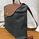 Винтаж: Оригинальный винтажный рюкзак Longchamp. Сумки винтажные. Chic bags. Ярмарка Мастеров.  Фото №7